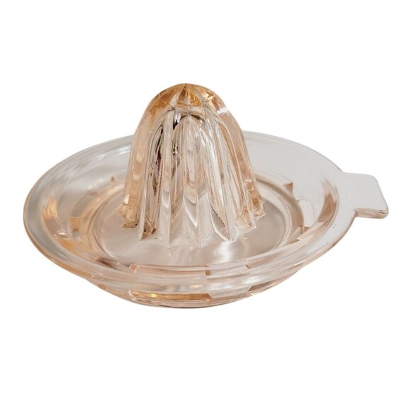 Vintage Pink Depression Glass Reamer Juicer Hazel Atlas Farmhouse Kitchen - Picture 1 of 9